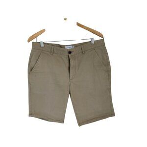 FARAH Shorts Men's Size 34T Beige Organic Cotton Blend
